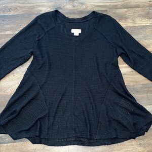 Maeve Long sleeve black tunic size small